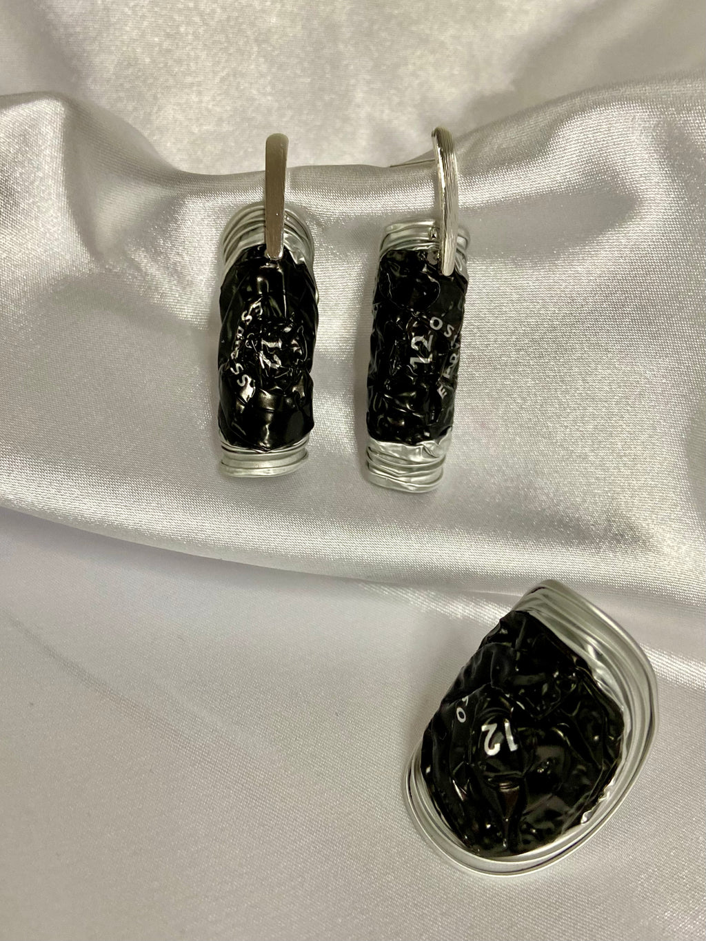 Conjunto Capsule Noir Dual | Upcycling em Preto & Prata com Cápsulas Nespresso